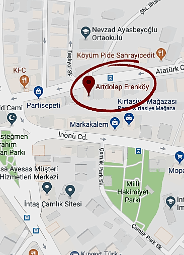 erenkoy map min - Mağazalar