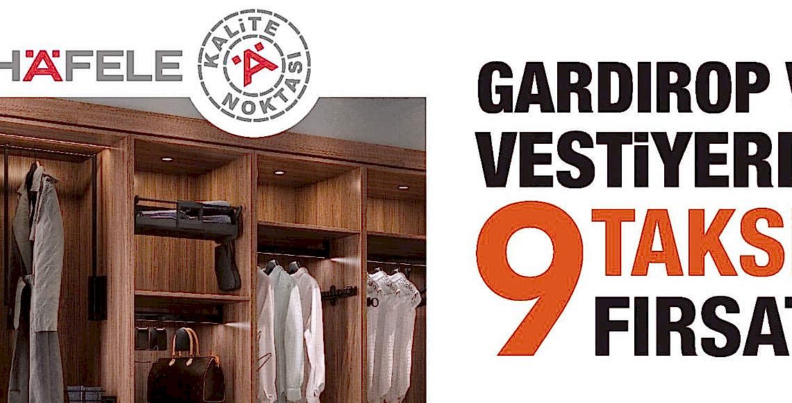 gardırop ve vestiyerde 9 taksit